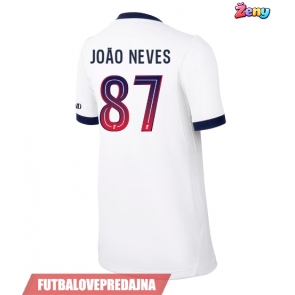 Lacne Ženy Futbalové dres Paris Saint-Germain Joao Neves #87 2026-27 Krátky Rukáv - Preč